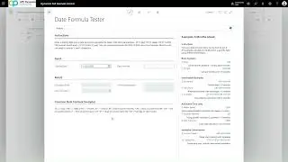 Условия оплаты в рассрочку - Тест формулы даты для Dynamics 365 Business Central