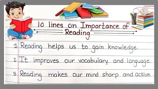 10 Lines on Importance of Reading Books in English | Essay Writing on Importance of Reading Books