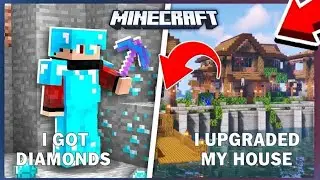 I Got diamonds And House upgrade Minecraft Gameplay 🏡 #minecraftsurvival 