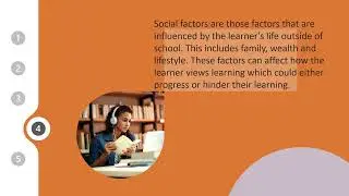 Personal, Social and Cultural Factors on Learning