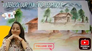How i make a watercolour painting 🖼.. // watercolour washing technique 👌.. 