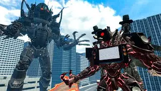 NEW EMPEROR SKIBIDI TOILET VS UPGRADED TRI-TITAN AND OTHER BOSSES In Garry's Mod!