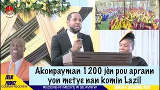 Akonpayman 1200 j&egrave;n pou aprann yon metye nan komin Lazil
