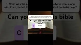 Only Bible Experts Get This Right! 📖 Exodus Quiz