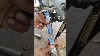 bike side stand replacement prosess easy solution trick Veerumechanic Telugu #shorts #sidestand #cbz