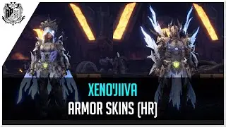 Monster Hunter World - All Xeno'jiiva Armor Skins | Male, Female, HR | Preview
