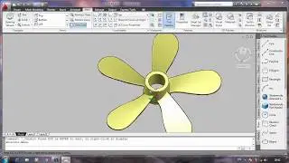 TUTORIAL GAMBAR PROPELER AUTOCAD 3 DIMENSI