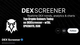 Top Crypto Gainers Today on DEXScreener &ndash; wTAI, EPICBOTS, ISHI