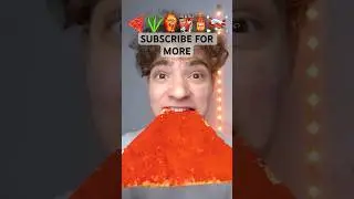 Giant Flaming hot Doritos - Real Tcheck #memes #shorts #food #giant #doritos #funny #reaction