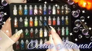 ASMR journaling | Axolotl Ocean Journal | create with me 