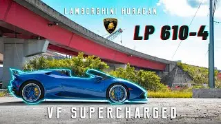 0-100 VF Supercharged 2017 Lamborghini Huracan Spyder LP 610-4 | REVIEW SERIES [4k]