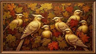 Vintage Love Birds 4k Frame TV Art  Romantic Screensaver & Wallpaper​ 2Hrs