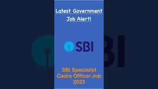 SBI Job #bankjobs #bankrecruitment #sarkarinaukri #statebankofindiajobs #job2023 #newgovernmentjobs