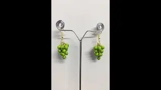 How to make Pearl Grape Cluster Earrings || Make Easy Pearl Earrings