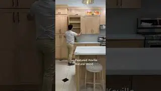 Koville Cabinets | Barley Oak | Natural Wood | Best Cheer Stone Group