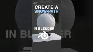 Snow Path Blender Tutorial ✔️ #blender3d #quicktip