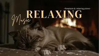 Warm Fireplace Ambience with Emotional Piano