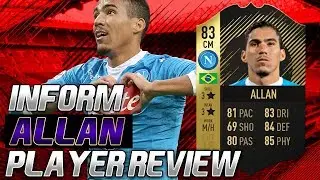 INFORM ALLAN (83) PLAYER REVIEW! FIFA 18 ULTIMATE TEAM!