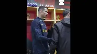 This handshake between Ronaldo and Bruno 😳