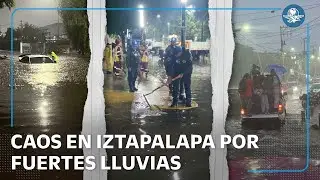 Inundaciones en Iztapalapa paralizan L&iacute;nea A del Metro