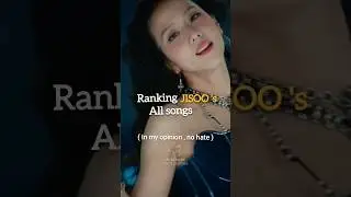 Ranking JISOO all songs ❤️ #kpop #지수 #jisoo #viral #trending #shorts