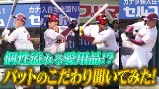 野球ファン必見！宗山&辰己&ゴンザレス&佳明バットのこだわり【#選手のこだわり聞いてみた】
