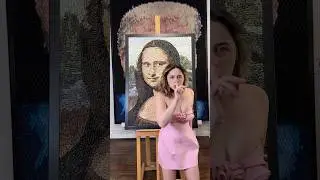 Sneaky snacks 🤫 Mona Lisa art by @kevinchampeny1661
