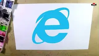 How to draw internet explorer logo