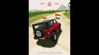 Modified Mahindra red Thar Car Games:Indian Cars Gadi Wala Game #game #shorts
