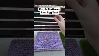 Purple Mattress Raw Egg Test #fallintoshorts