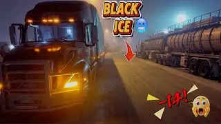 New driver Challenges 😱| Black ice 🧊 se samna 😳| Trucking life