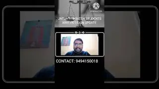 JNTU R18 BATCH SUBJECT EXEMPTION CASE UPDATE #9494150018 #writpetition #telanganahighcourt #trending