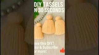 How to Make Tassels in 30 Seconds! | DIY Tassel Tutorial