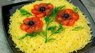 Nici un oaspete nu va rata acest aperitiv și toți vor cere rețeta – salata ”Maci roșii” | SavurosTV