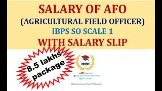 Salary of AFO Agriculture Officer in Bank
