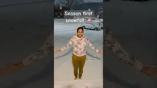 First Snow❄️❄️❄️ #snowfall #snowstorm #winter #tredingshorts #snow #2024 #usa
