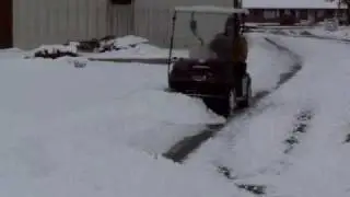 GOLF CART SNOW PLOWING