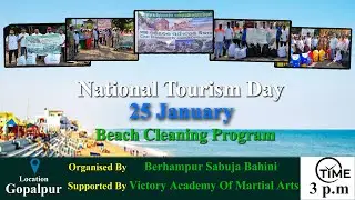 On National Tourism Day, we came together at the beautiful Gopalpur Beach to clean, care,