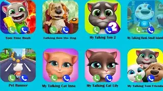 Talking Ben the Dog,My Talking Tom 2,Tom Time Rush,My Talking Hank Small Island,Pet Runner