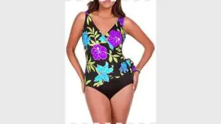 Longitude Womens Casanova One Piece Swimsuit Black multi