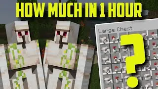 Простейшая ферма по добыче железа в Minecraft Bedrock