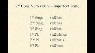 2nd Conjugation Verbs
