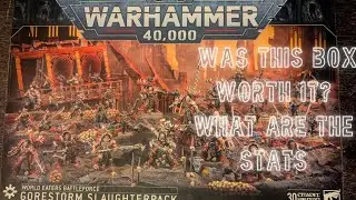 Let's talk about the Gore storm slaughterbound box. Was it worth the price and looking at the stats.