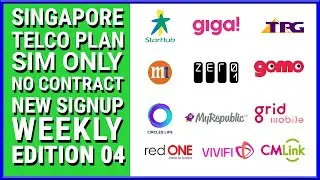 Singapore Telco Plan [ SIM Only with No Contract and for New Signup ] 26 September 2020 - Edition 04