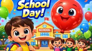 Magic Balloon School Day 🎈🏫 | School Song for Kids | 3D Cartoon Hindi
