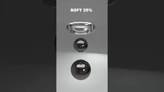 Jelly Ring vs Metallic Balls 0% vs 100% Softness|Which Feels Better? #3danimation #satisfying #asmr