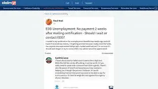 How to Fix California EDD Delayed Mail Certification Payment Issues