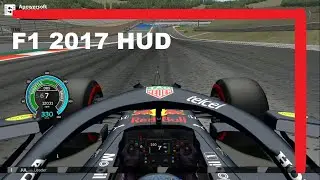 rFactor - F1 2017 HUD & TV Style - DOWNLOAD LINKS / Max Verstappen Portimao Onboard