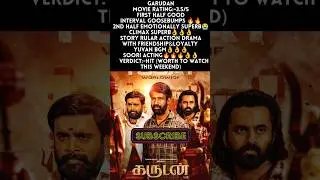 Garudan Movie Review | Soori,Sasi kumar,Yuvan Shankar Raja | Movie Rating, Public Talk