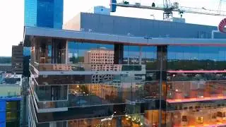 Lexington city center drone video